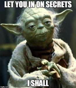 Yoda Secrets Meme 261x300