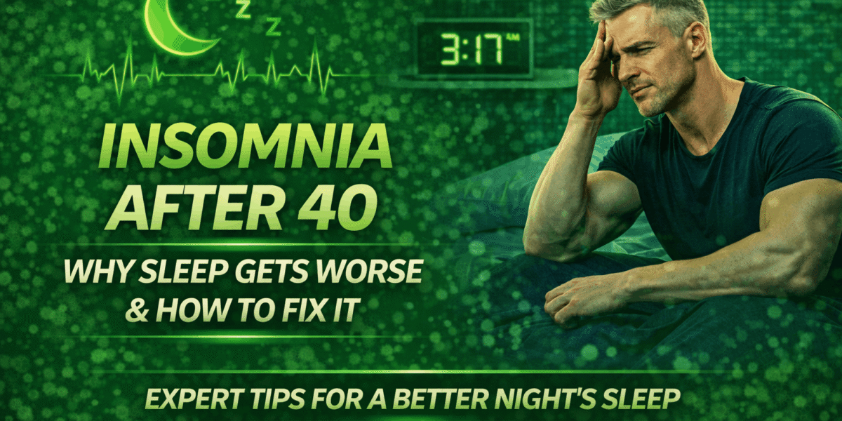 Insomnia After 40 Why Sleep Gets Worse and How to Fix It