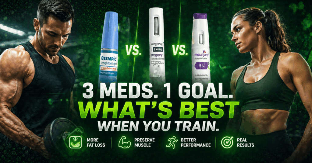 Ozempic vs Wegovy vs Mounjaro Which One Actually Works Best If You’re Training