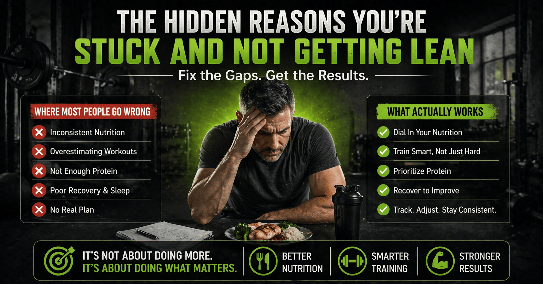 Why Most People Never Get Lean (Even When They Train Consistently)