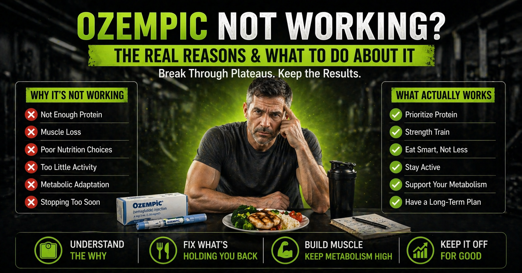 Why You’re Not Losing Weight on Ozempic (Or Gaining It Back)