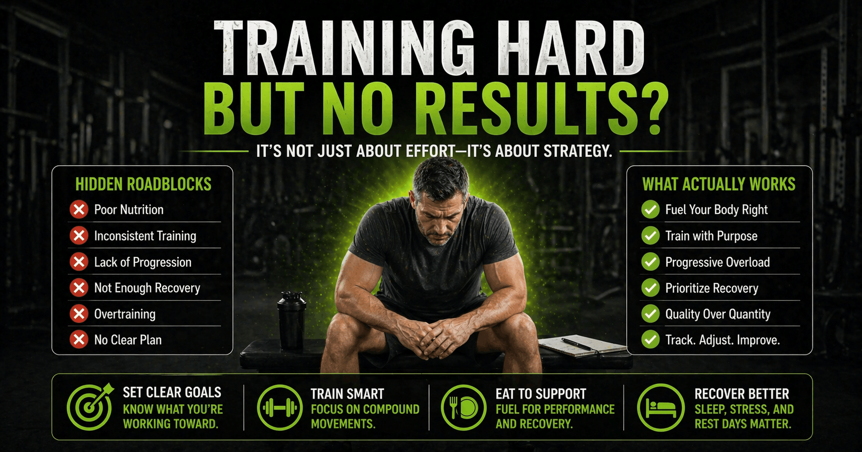 Why You’re Not Seeing Results in the Gym (Even If You Train Hard)