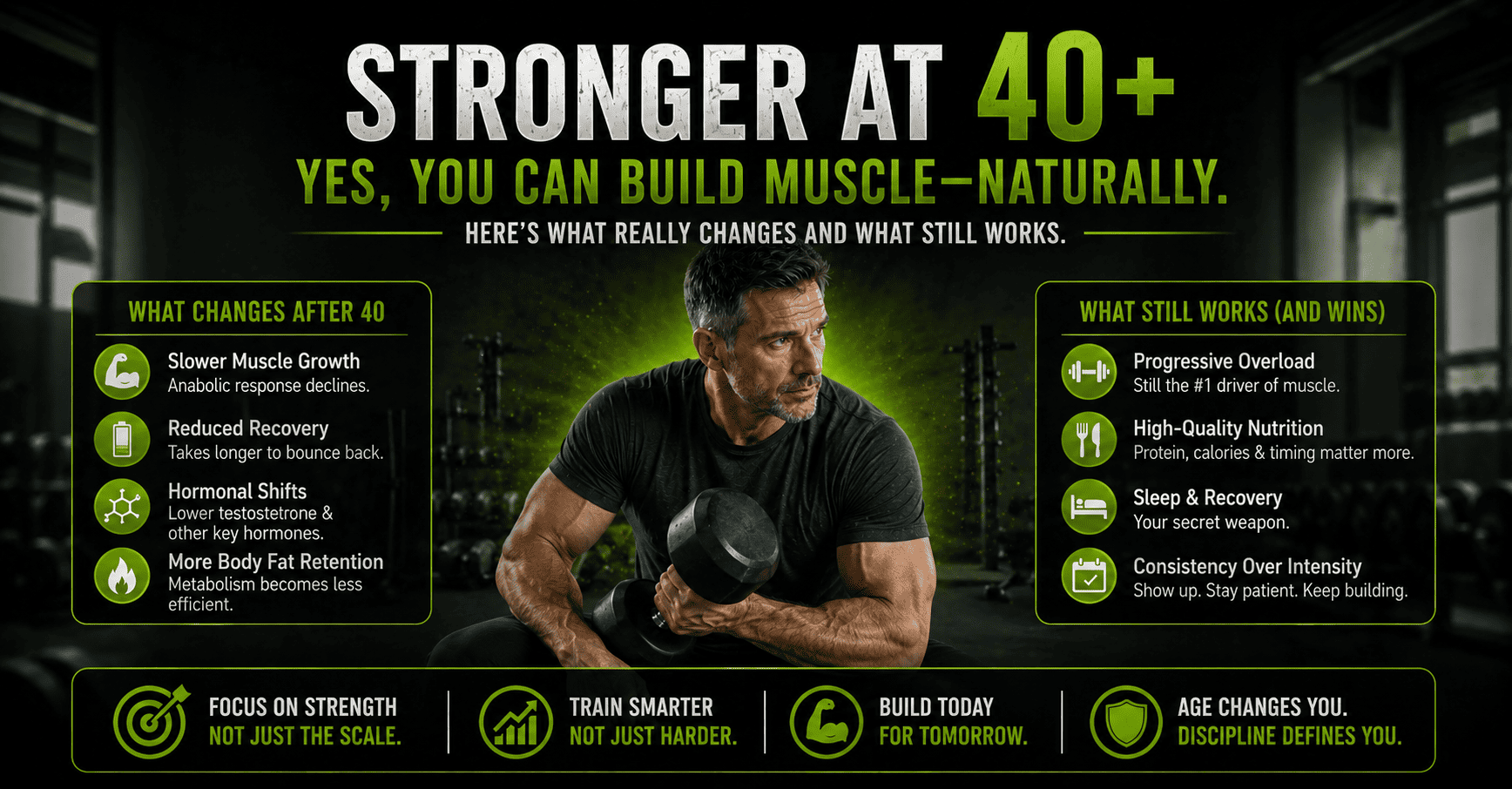 Can You Build Muscle After 40 Naturally What Actually Changes With Age