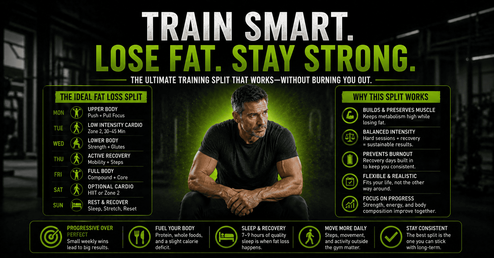 The Best Training Split for Fat Loss Without Burning Out